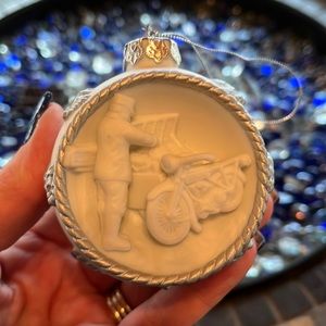 Harley Davidson ceramic ornament